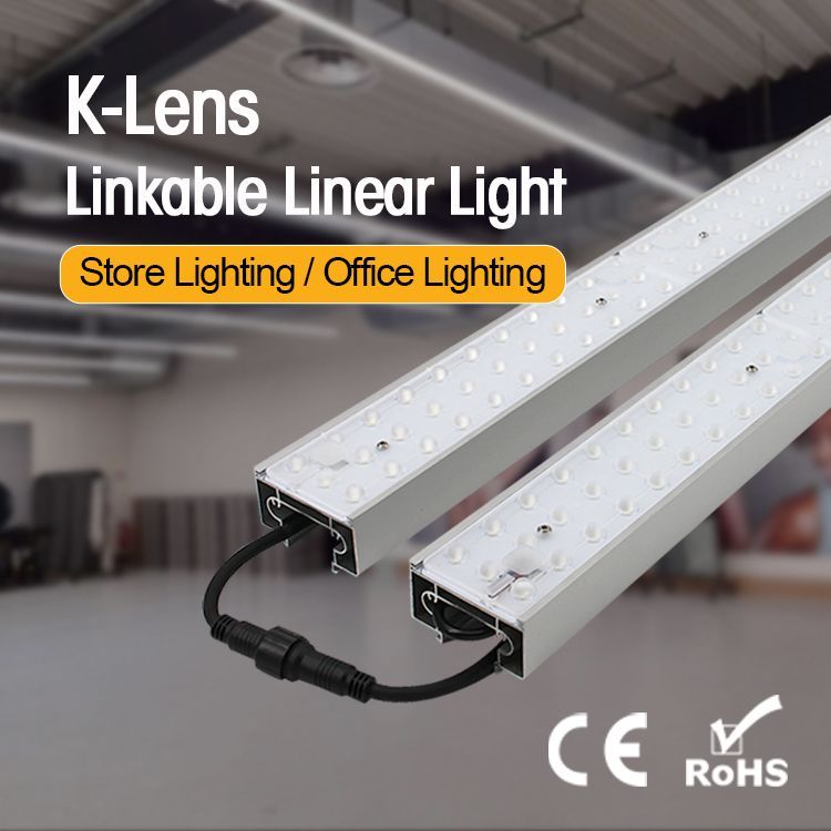 1-10V Dimmable K-Lens Linear Light